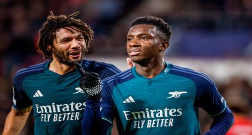 تشكيل أرسنال أمام فولهام.. نيكيتاه يقود الهجوم والنني بديلًا